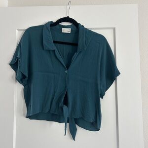 Wilfred Teal Button-Down Shirt